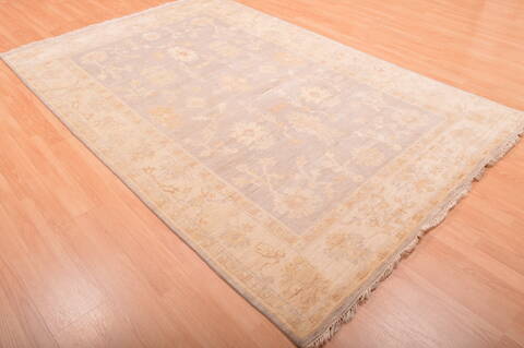 Oushak Beige Hand Knotted 511 X 811  Area Rug 100-76398 Image 13