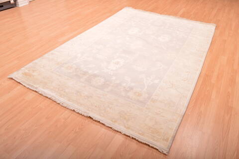 Oushak Beige Hand Knotted 511 X 811  Area Rug 100-76398 Image 15