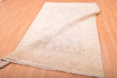 Oushak Beige Hand Knotted 511 X 811  Area Rug 100-76398 Image 8