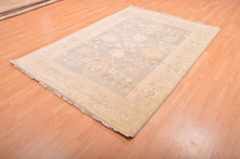 Oushak Blue Hand Knotted 57 X 711  Area Rug 100-76399 Image 14