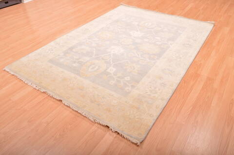 Oushak Blue Hand Knotted 57 X 711  Area Rug 100-76399 Image 17