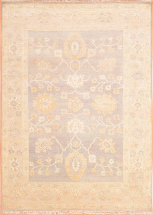 Oushak Blue Hand Knotted 57 X 711  Area Rug 100-76399 Image 0