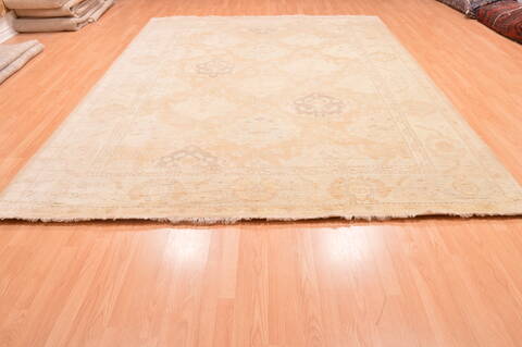Oushak Beige Hand Knotted 89 X 118  Area Rug 100-76400 Image 11