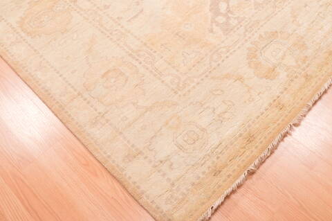 Oushak Beige Hand Knotted 89 X 118  Area Rug 100-76400 Image 1