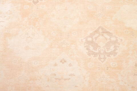 Oushak Beige Hand Knotted 89 X 118  Area Rug 100-76400 Image 3