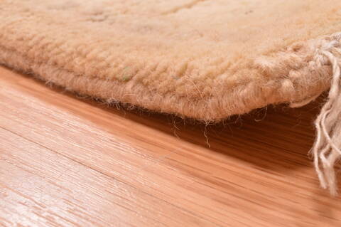 Oushak Beige Hand Knotted 89 X 118  Area Rug 100-76400 Image 4