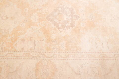 Oushak Beige Hand Knotted 89 X 118  Area Rug 100-76400 Image 5