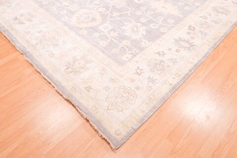 Oushak Grey Hand Knotted 80 X 911  Area Rug 100-76402 Image 10