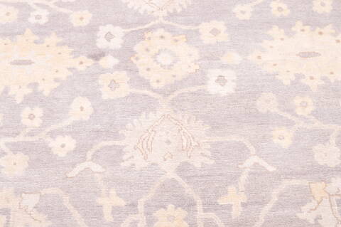 Oushak Grey Hand Knotted 80 X 911  Area Rug 100-76402 Image 12