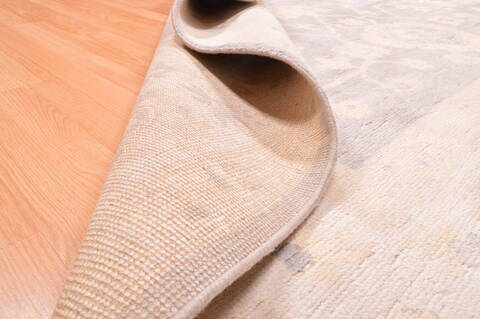 Oushak Grey Hand Knotted 80 X 911  Area Rug 100-76402 Image 16