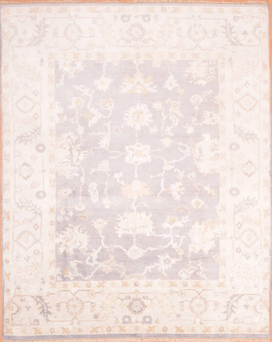 Oushak Grey Hand Knotted 80 X 911  Area Rug 100-76402 Image 0
