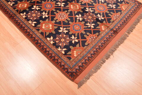 Kunduz Brown Hand Knotted 50 X 64  Area Rug 100-76414 Image 12