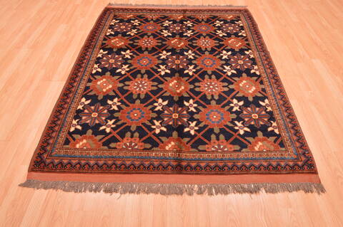 Kunduz Brown Hand Knotted 50 X 64  Area Rug 100-76414 Image 1
