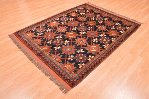 Kunduz Brown Hand Knotted 50 X 64  Area Rug 100-76414 Image 2