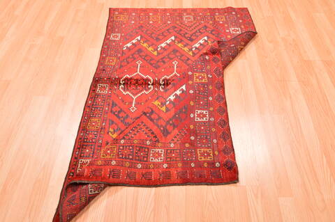 Kunduz Red Hand Knotted 34 X 54  Area Rug 100-76416 Image 13