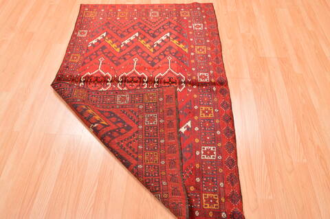 Kunduz Red Hand Knotted 34 X 54  Area Rug 100-76416 Image 14