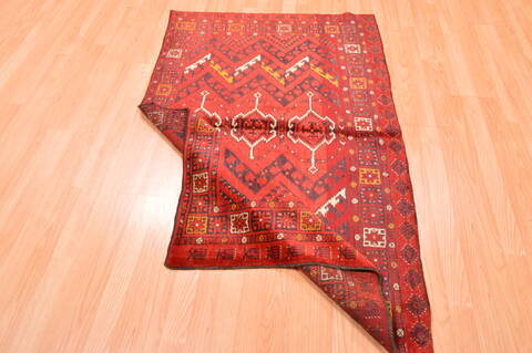 Kunduz Red Hand Knotted 34 X 54  Area Rug 100-76416 Image 16