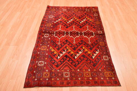 Kunduz Red Hand Knotted 34 X 54  Area Rug 100-76416 Image 1