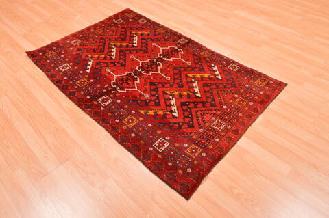 Kunduz Red Hand Knotted 34 X 54  Area Rug 100-76416 Image 3