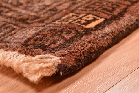 Baluch Brown Hand Knotted 38 X 57  Area Rug 100-76418 Image 13