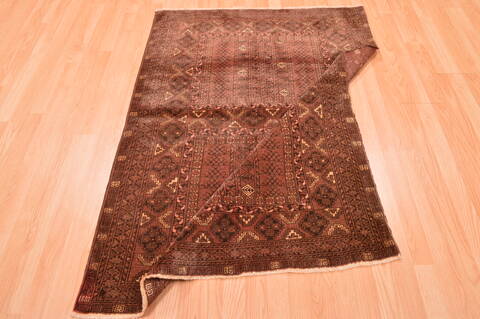 Baluch Brown Hand Knotted 38 X 57  Area Rug 100-76418 Image 14