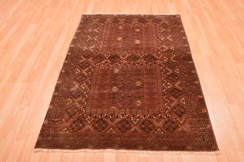 Baluch Brown Hand Knotted 38 X 57  Area Rug 100-76418 Image 1