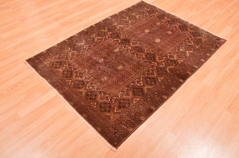 Baluch Brown Hand Knotted 38 X 57  Area Rug 100-76418 Image 2