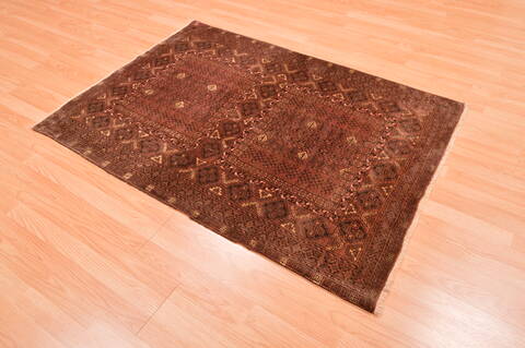 Baluch Brown Hand Knotted 38 X 57  Area Rug 100-76418 Image 3