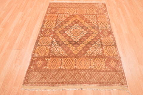 Baluch Beige Hand Knotted 38 X 58  Area Rug 100-76422 Image 1
