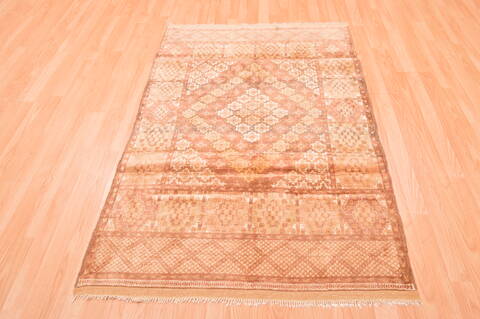 Baluch Beige Hand Knotted 38 X 58  Area Rug 100-76422 Image 4