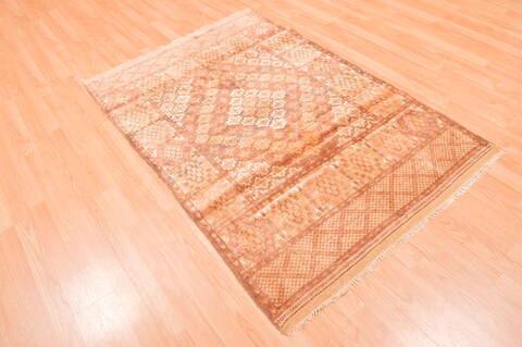 Baluch Beige Hand Knotted 38 X 58  Area Rug 100-76422 Image 5