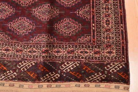 Baluch Red Hand Knotted 42 X 68  Area Rug 100-76425 Image 10