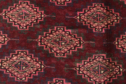 Baluch Red Hand Knotted 42 X 68  Area Rug 100-76425 Image 12
