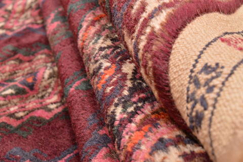 Baluch Red Hand Knotted 42 X 68  Area Rug 100-76425 Image 14