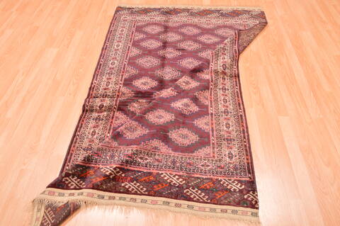 Baluch Red Hand Knotted 42 X 68  Area Rug 100-76425 Image 15