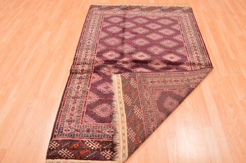 Baluch Red Hand Knotted 42 X 68  Area Rug 100-76425 Image 16