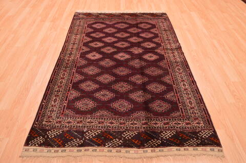 Baluch Red Hand Knotted 42 X 68  Area Rug 100-76425 Image 1
