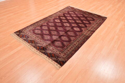 Baluch Red Hand Knotted 42 X 68  Area Rug 100-76425 Image 2