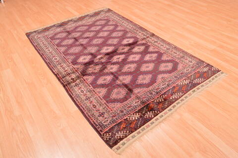 Baluch Red Hand Knotted 42 X 68  Area Rug 100-76425 Image 5