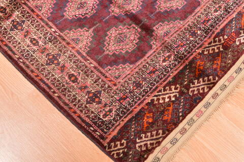 Baluch Red Hand Knotted 42 X 68  Area Rug 100-76425 Image 8