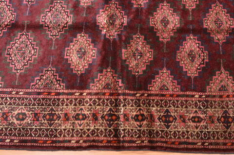 Baluch Red Hand Knotted 42 X 68  Area Rug 100-76425 Image 9