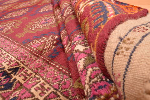 Baluch Red Hand Knotted 38 X 511  Area Rug 100-76426 Image 12