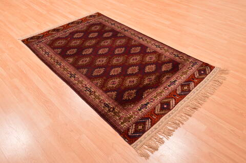 Baluch Red Hand Knotted 38 X 511  Area Rug 100-76426 Image 1