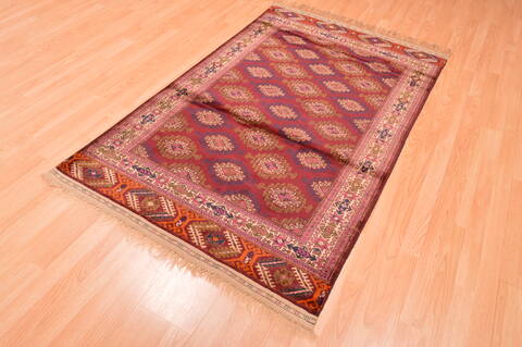 Baluch Red Hand Knotted 38 X 511  Area Rug 100-76426 Image 3