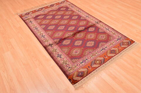 Baluch Red Hand Knotted 38 X 511  Area Rug 100-76426 Image 4