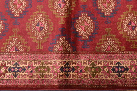 Baluch Red Hand Knotted 38 X 511  Area Rug 100-76426 Image 7
