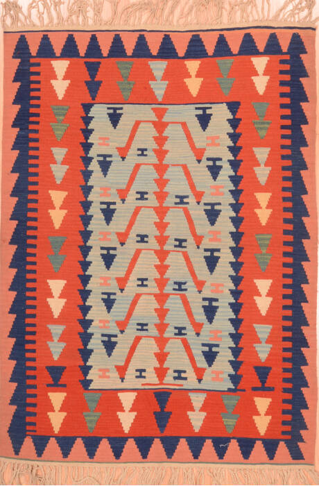 Kilim Red Hand Knotted 311 X 56  Area Rug 100-76437 Image 0