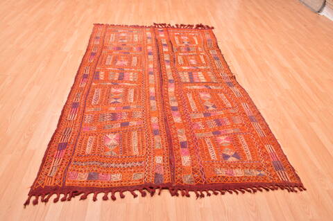 Kilim Red Hand Knotted 47 X 710  Area Rug 100-76446 Image 3