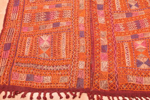Kilim Red Hand Knotted 47 X 710  Area Rug 100-76446 Image 4