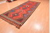 Kilim Red Runner Hand Knotted 51 X 136  Area Rug 100-76447 Thumb 1